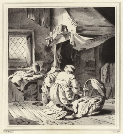 Escena doméstica de Cornelis Pietersz Bega